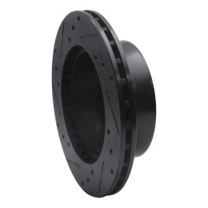 Dodge Sprinter Brake Rotor (1) - Front Right - R1 Concepts - Drilled & Slotted - Black - `02-`06